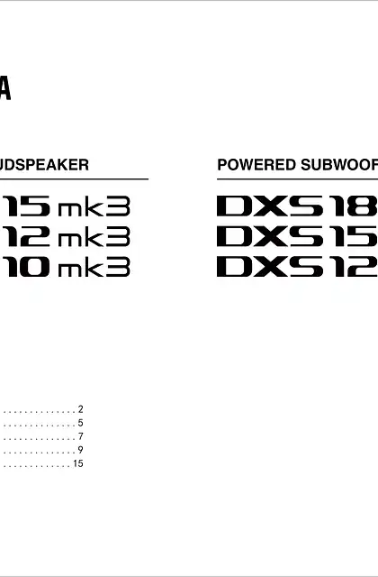 yamaha雅马哈DXRmk3 Series_DXSmk3 Series User Guide-Reference (簡体中文)